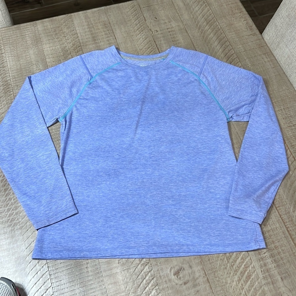 ORVIS Trout Bum Fishing Top Women’s sz. Large Blue Long Sleeve
